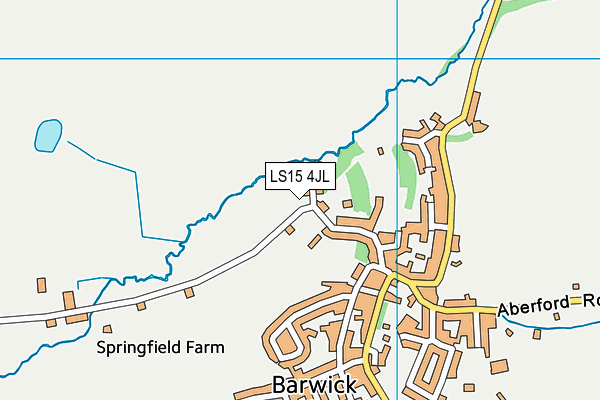 LS15 4JL map - OS VectorMap District (Ordnance Survey)