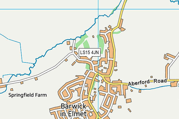 LS15 4JN map - OS VectorMap District (Ordnance Survey)