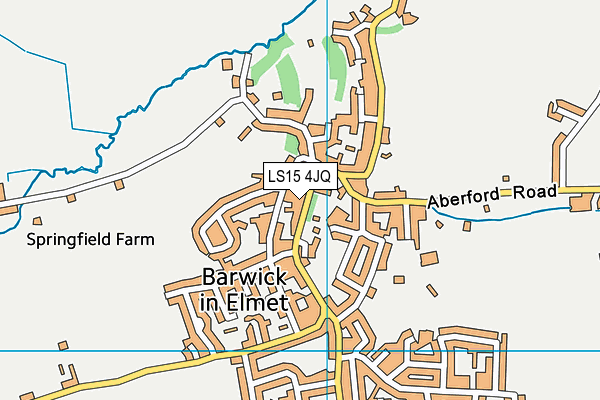 LS15 4JQ map - OS VectorMap District (Ordnance Survey)