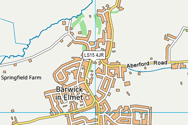 LS15 4JR map - OS VectorMap District (Ordnance Survey)