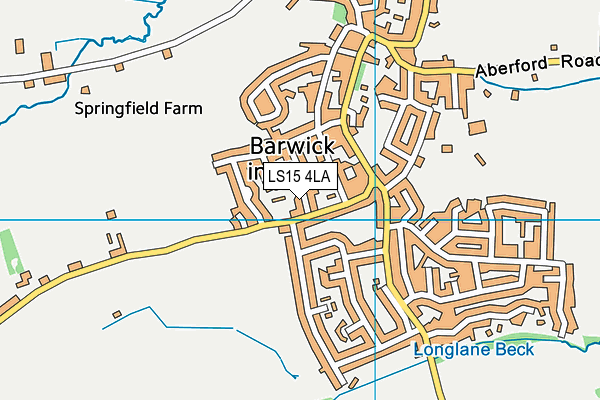 LS15 4LA map - OS VectorMap District (Ordnance Survey)