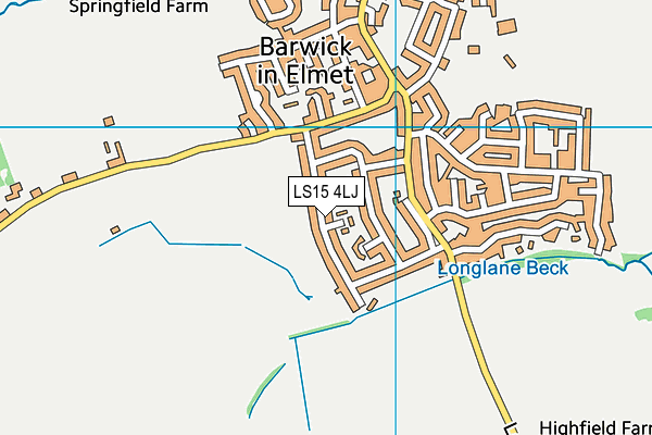 LS15 4LJ map - OS VectorMap District (Ordnance Survey)