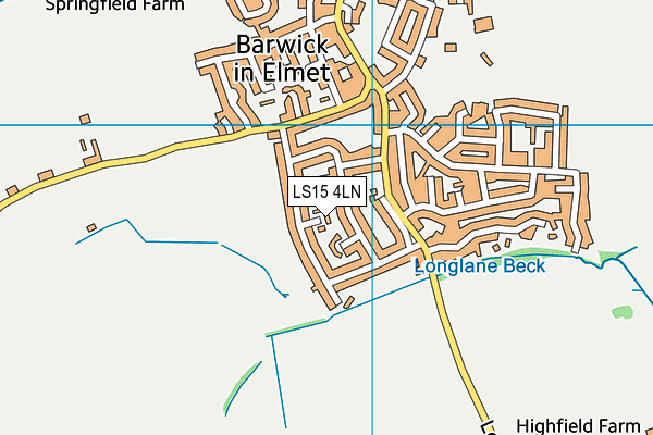 LS15 4LN map - OS VectorMap District (Ordnance Survey)