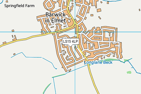 LS15 4LP map - OS VectorMap District (Ordnance Survey)