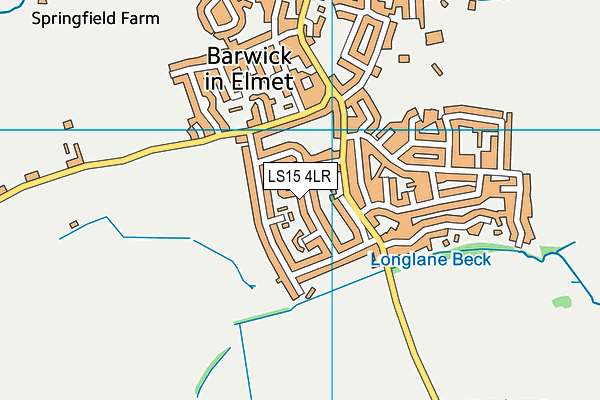 LS15 4LR map - OS VectorMap District (Ordnance Survey)