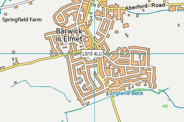 LS15 4LU map - OS VectorMap District (Ordnance Survey)