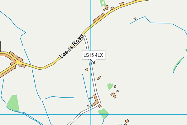 LS15 4LX map - OS VectorMap District (Ordnance Survey)