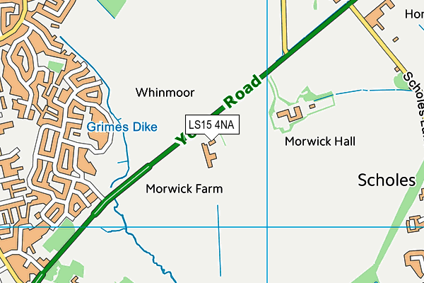 LS15 4NA map - OS VectorMap District (Ordnance Survey)