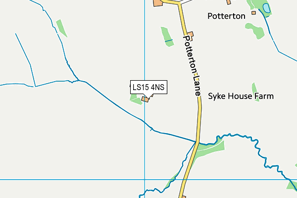 LS15 4NS map - OS VectorMap District (Ordnance Survey)