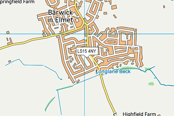 LS15 4NY map - OS VectorMap District (Ordnance Survey)