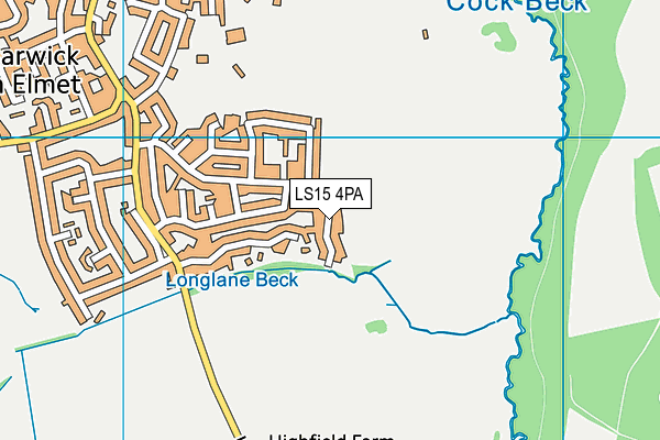 LS15 4PA map - OS VectorMap District (Ordnance Survey)