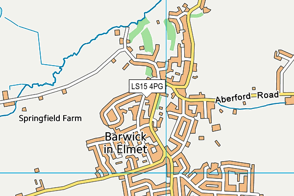 LS15 4PG map - OS VectorMap District (Ordnance Survey)