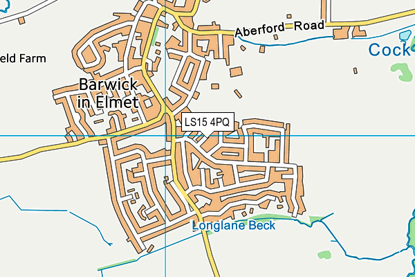 LS15 4PQ map - OS VectorMap District (Ordnance Survey)