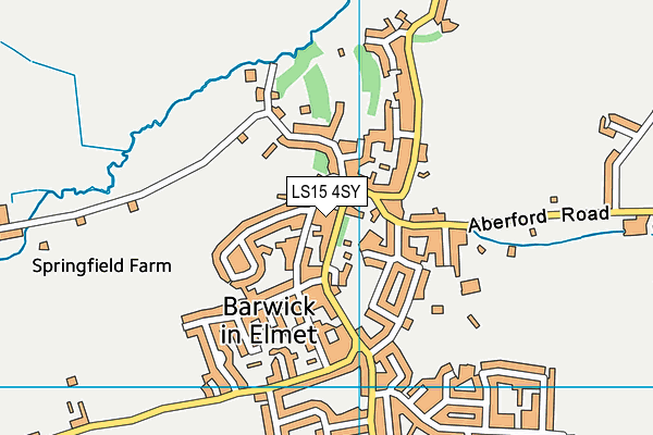 LS15 4SY map - OS VectorMap District (Ordnance Survey)