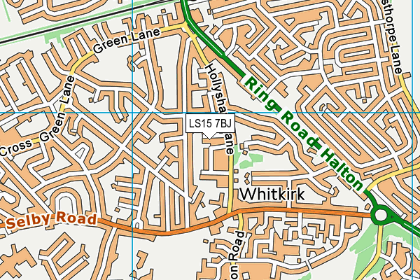 LS15 7BJ map - OS VectorMap District (Ordnance Survey)