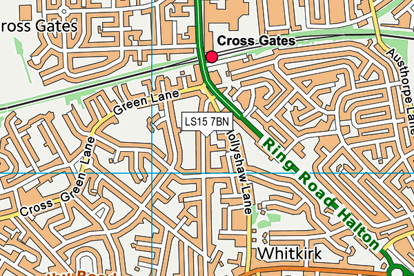 LS15 7BN map - OS VectorMap District (Ordnance Survey)