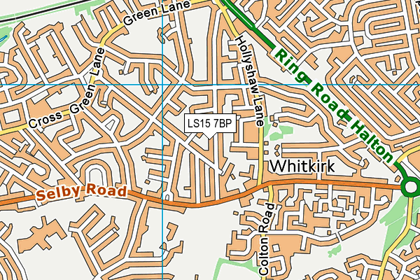 LS15 7BP map - OS VectorMap District (Ordnance Survey)