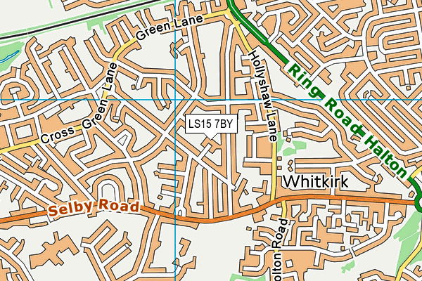 LS15 7BY map - OS VectorMap District (Ordnance Survey)