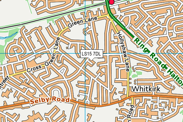 LS15 7DL map - OS VectorMap District (Ordnance Survey)