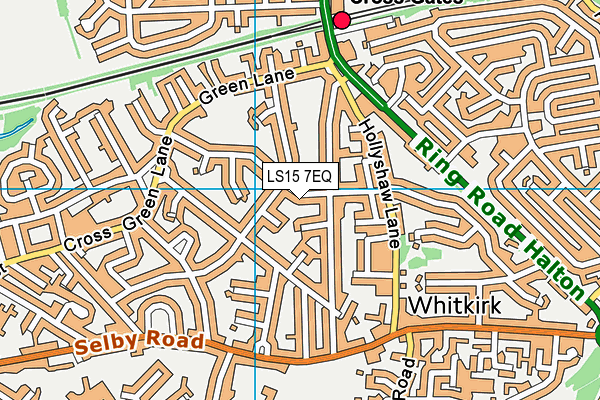 LS15 7EQ map - OS VectorMap District (Ordnance Survey)