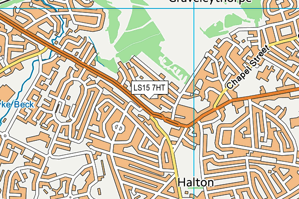 LS15 7HT map - OS VectorMap District (Ordnance Survey)