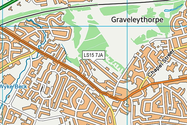 LS15 7JA map - OS VectorMap District (Ordnance Survey)