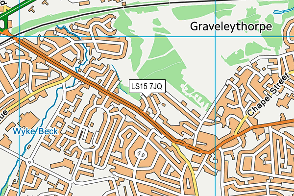 LS15 7JQ map - OS VectorMap District (Ordnance Survey)