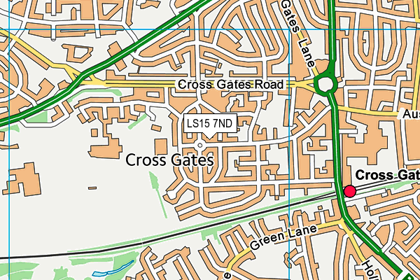 LS15 7ND map - OS VectorMap District (Ordnance Survey)
