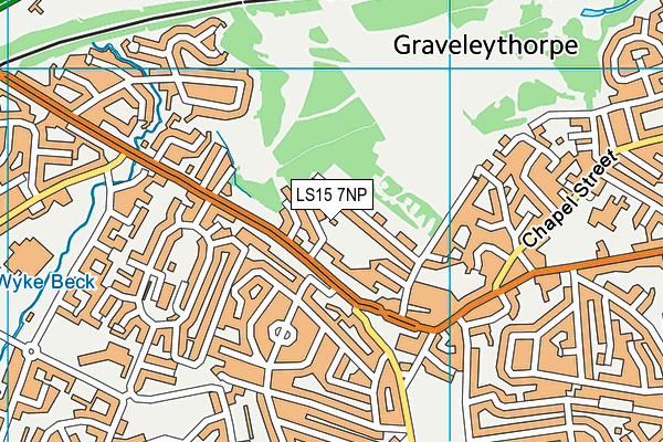 LS15 7NP map - OS VectorMap District (Ordnance Survey)