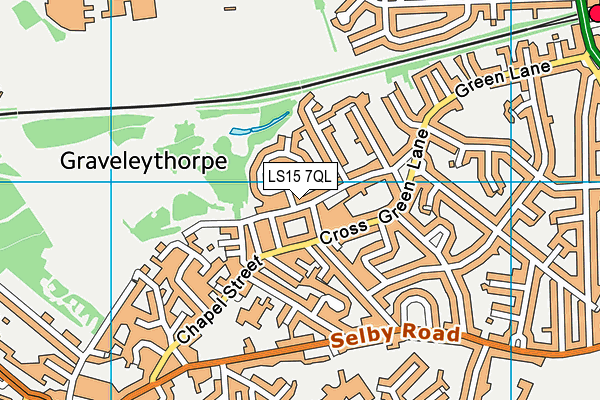 LS15 7QL map - OS VectorMap District (Ordnance Survey)