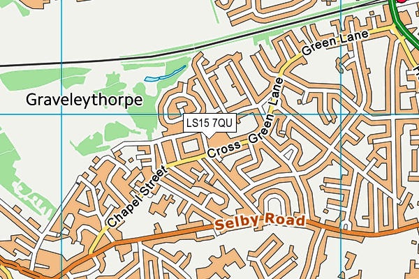 LS15 7QU map - OS VectorMap District (Ordnance Survey)