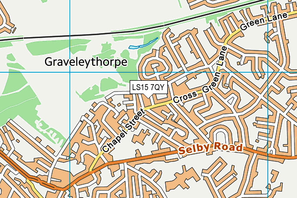 LS15 7QY map - OS VectorMap District (Ordnance Survey)