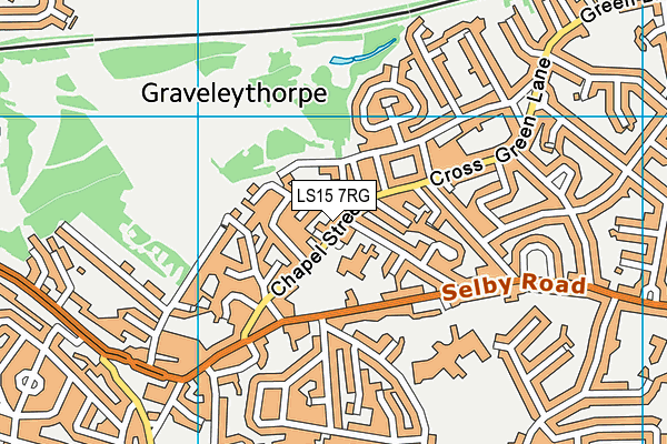 LS15 7RG map - OS VectorMap District (Ordnance Survey)