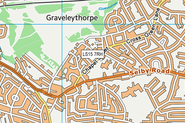 LS15 7RH map - OS VectorMap District (Ordnance Survey)