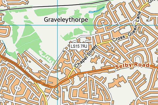 LS15 7RJ map - OS VectorMap District (Ordnance Survey)