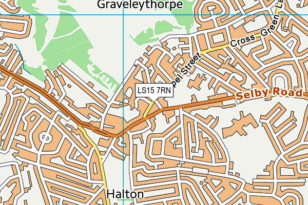 LS15 7RN map - OS VectorMap District (Ordnance Survey)