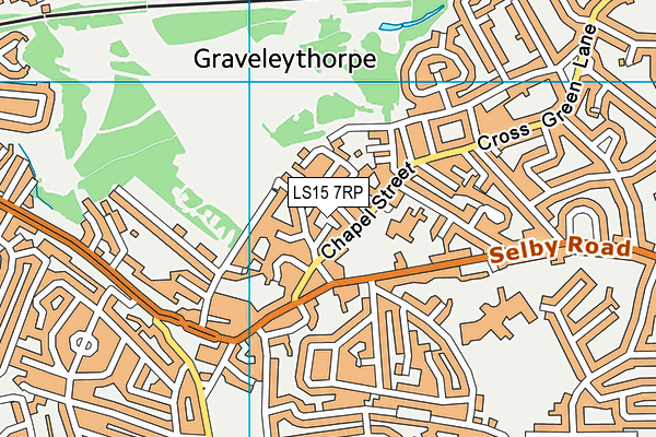 LS15 7RP map - OS VectorMap District (Ordnance Survey)