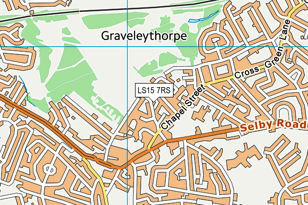 LS15 7RS map - OS VectorMap District (Ordnance Survey)