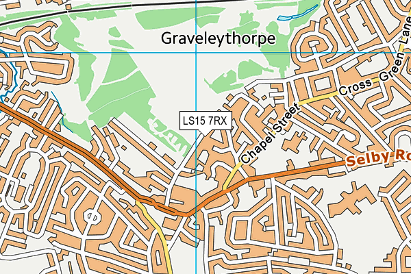 Halton Dene (Primrose Valley) map (LS15 7RX) - OS VectorMap District (Ordnance Survey)