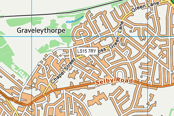 LS15 7RY map - OS VectorMap District (Ordnance Survey)