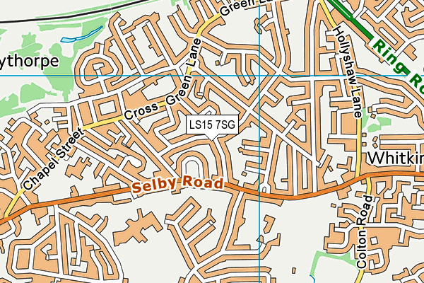 LS15 7SG map - OS VectorMap District (Ordnance Survey)