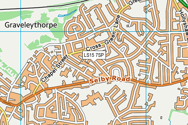 LS15 7SP map - OS VectorMap District (Ordnance Survey)