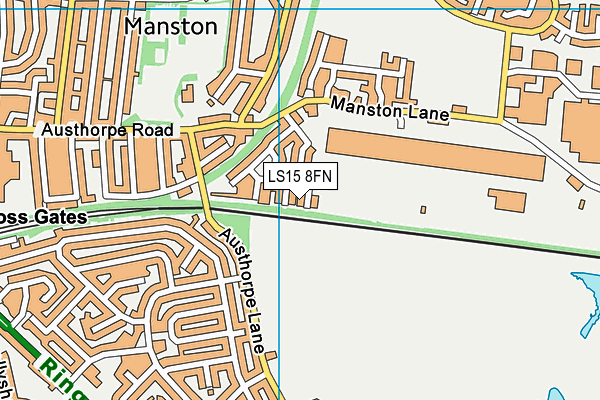 LS15 8FN map - OS VectorMap District (Ordnance Survey)