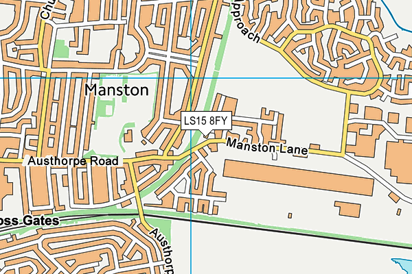 LS15 8FY map - OS VectorMap District (Ordnance Survey)