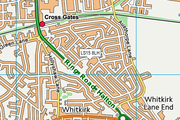 LS15 8LH map - OS VectorMap District (Ordnance Survey)