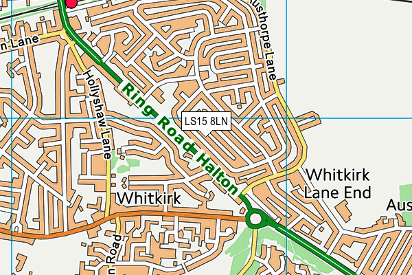 LS15 8LN map - OS VectorMap District (Ordnance Survey)