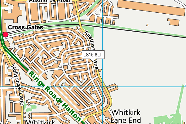 LS15 8LT map - OS VectorMap District (Ordnance Survey)