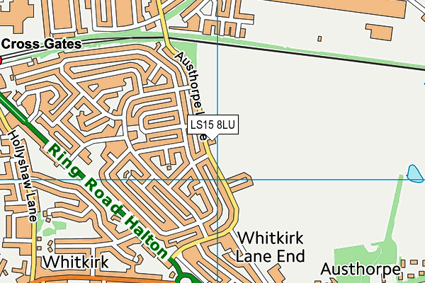 LS15 8LU map - OS VectorMap District (Ordnance Survey)