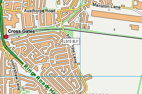 LS15 8LY map - OS VectorMap District (Ordnance Survey)