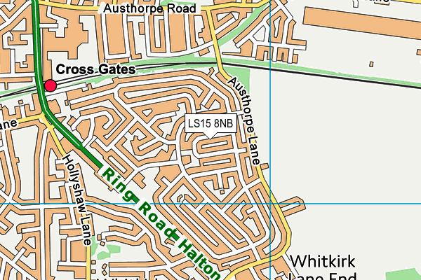 LS15 8NB map - OS VectorMap District (Ordnance Survey)